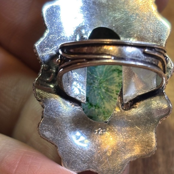 Beautiful Unikite 925 ring size 7 - Picture 4 of 7